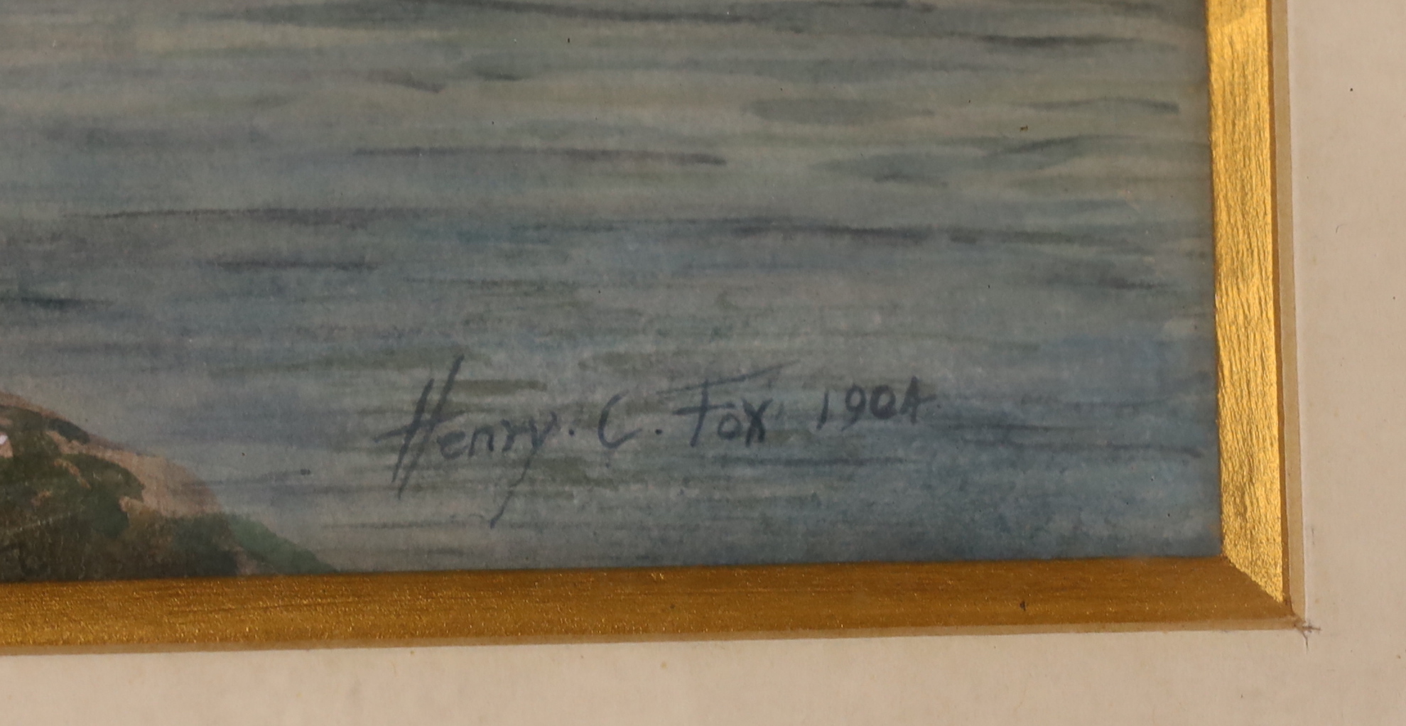 Henry Charles Fox (1860-1925), watercolour, 'Loch Gail', signed and dated 1904, 24 x 35cm
